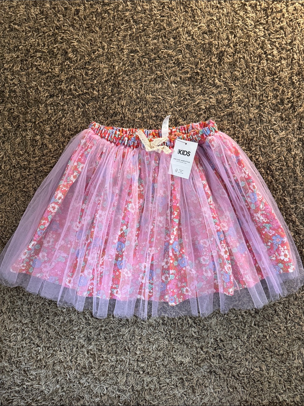 New Skirt with lace overlay